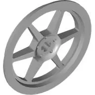Bluish Gray Wheel Cover 6 Spoke with Axle Hole - 43mm D. - for Wheel 56908