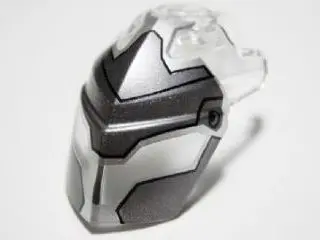 Trans-Clear Hero Factory Helmet Visor with Clip with Face Guard Pattern Type 1
