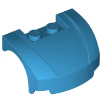 Dark Azure Vehicle, Mudguard 3 x 4 x 1 2/3 Curved Front