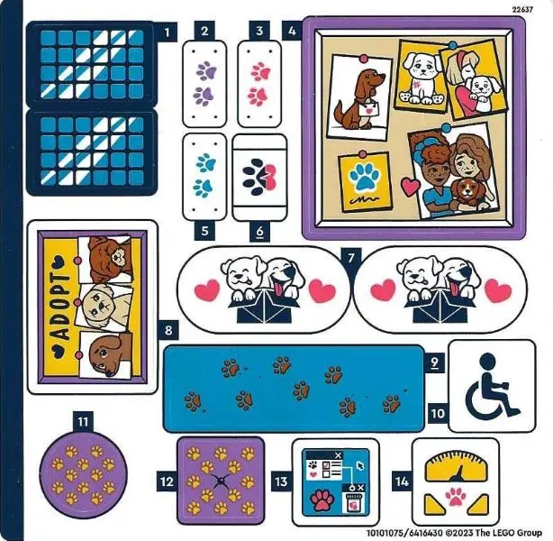 Sticker Sheet for Set 41727, Sheet 1 - (10101075/6416430)