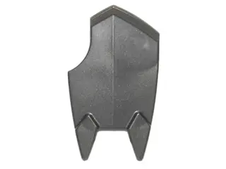 Pearl Dark Gray Minifigure, Shield Broad Spiked Bottom and Cutout Corner (Uruk-hai Shield)