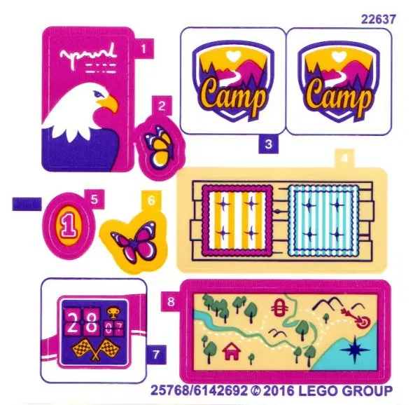 Sticker Sheet for Set 41122 - International Version - (25768/6142692)
