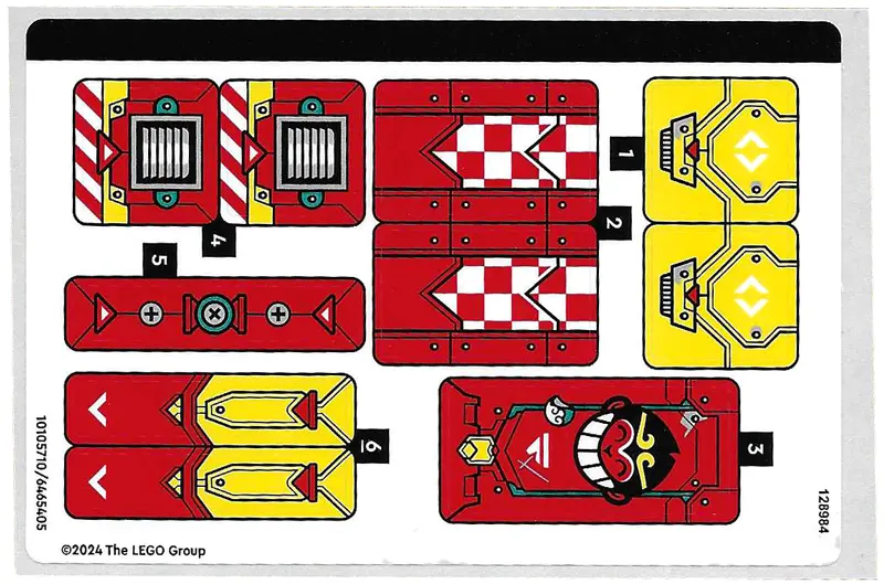 Sticker Sheet for Set 80050 - (10105710/6465405)