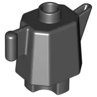 Black Duplo Utensil Teapot / Coffeepot, Indented Base