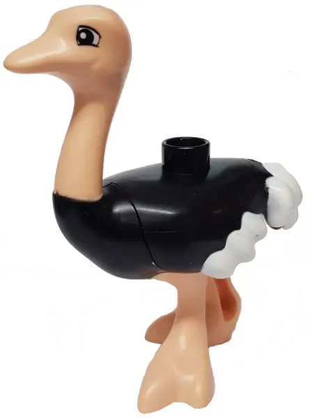 Black Duplo Ostrich