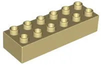 Tan Duplo, Brick 2 x 6