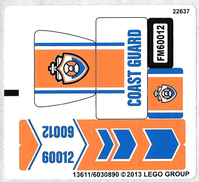 Sticker Sheet for Set 60012 - (13611/6030890)