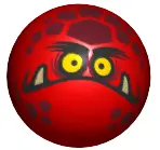 Red Technic Ball Joint with Globlin Type 3 Pattern
