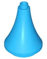 Dark Azure Duplo Roof Spire 3 x 3 x 3 (Tapered Cone)