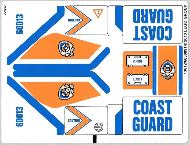 Sticker Sheet for Set 60013 - (13612/6030891)