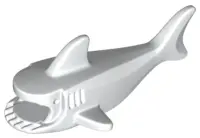 White Shark Body with Debossed Gills