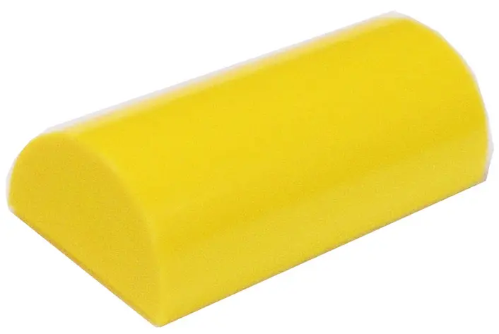 Yellow Slope, Curved 2 x 4 Double with Groove