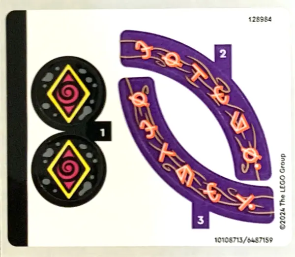 Sticker Sheet for Set 71478 - (10108713/6487159)