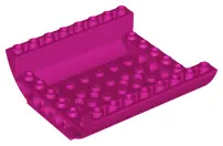 Magenta Slope, Curved 8 x 8 x 2 Inverted Double