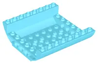 Medium Azure Slope, Curved 8 x 8 x 2 Inverted Double