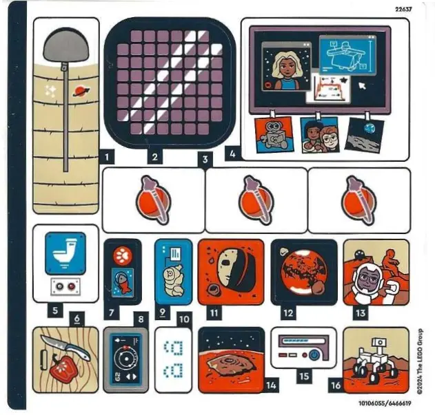 Sticker Sheet for Set 42605 - (10106055/6466619)