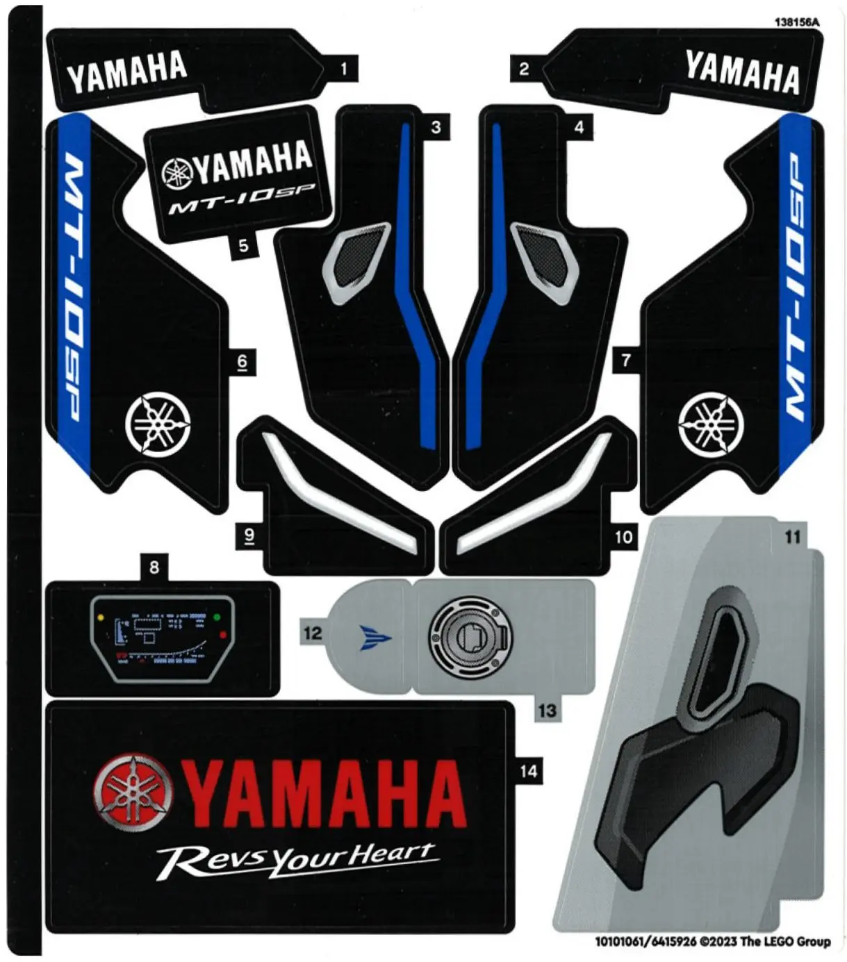 Sticker Sheet for Set 42159 - (10101061/6415926)