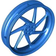 Blue Wheel 107.1mm D. x 24mm Motorcycle