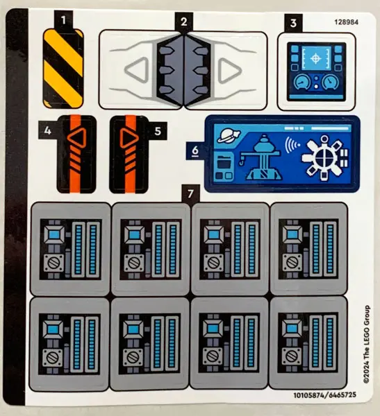 Sticker Sheet for Set 60433 - (10105874/6465725)