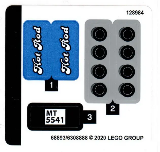 Sticker Sheet for Set 40409 - (68893/6308888)