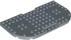 Sand Blue Brick, Modified 8 x 16 x 2/3 with 1 x 4 Indentations and 2 Rounded Corners