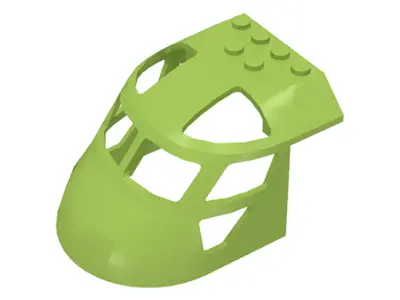 Lime Aircraft Fuselage Forward Top Curved 6 x 8 x 4
