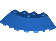 Blue Brick, Round Corner 6 x 6 with Slope 33 Edge, Facet Cutout