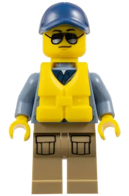 Mountain Police - Officer Male, Speed Boat with Life Jacket Center Buckle