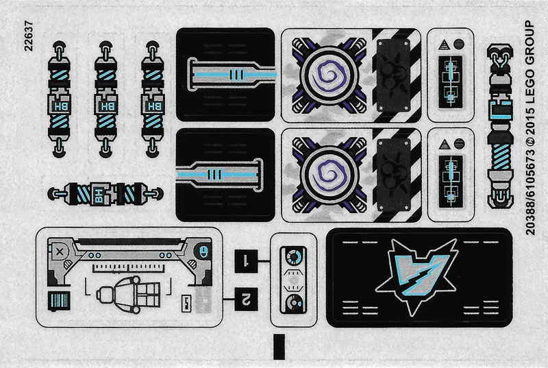 Sticker Sheet for Set 70169 - International Version - (20388/6105673)