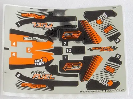 Sticker Sheet for Set 42026, Mirrored - International Version - (16009/6056677)
