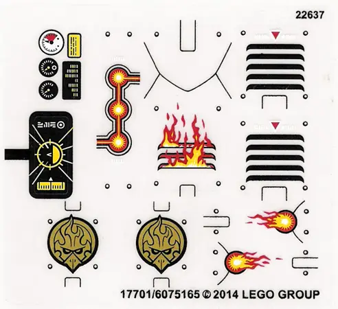 Sticker Sheet for Set 70142 - Transparent Background Version - (17701/6075165)