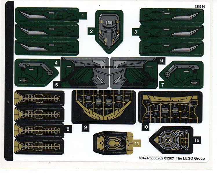 Sticker Sheet for Set 76195 - (80474/6363262)
