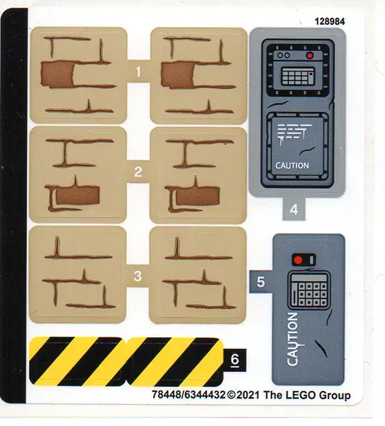 Sticker Sheet for Set 76948 - (78448/6344432)