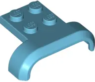 Medium Azure Vehicle, Mudguard 4 x 3 x 1 with Arch Curved