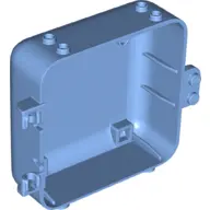 Medium Blue Container, Box 3 x 8 x 6 2/3 Half Back