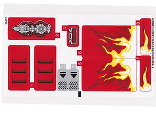 Sticker Sheet for Set 70727 - (17818/6076479)