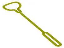 Neon Yellow Duplo Utensil Pull Toy Harness Cloth - Traditional Starched Fabric