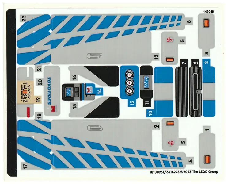 Sticker Sheet for Set 76917 - (10100931/6414275)
