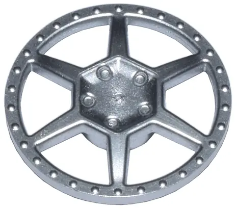Metallic Silver Wheel Cover 6 Spoke - for Wheel 72206pb01