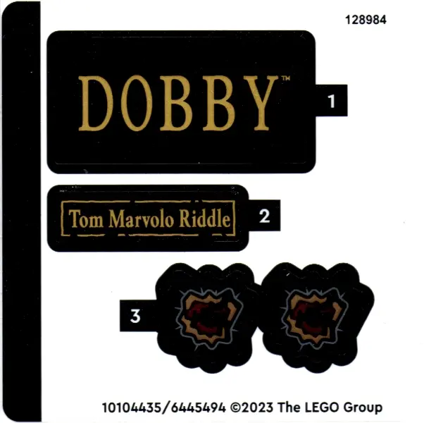 Sticker Sheet for Set 76421 - (10104435/6445494)