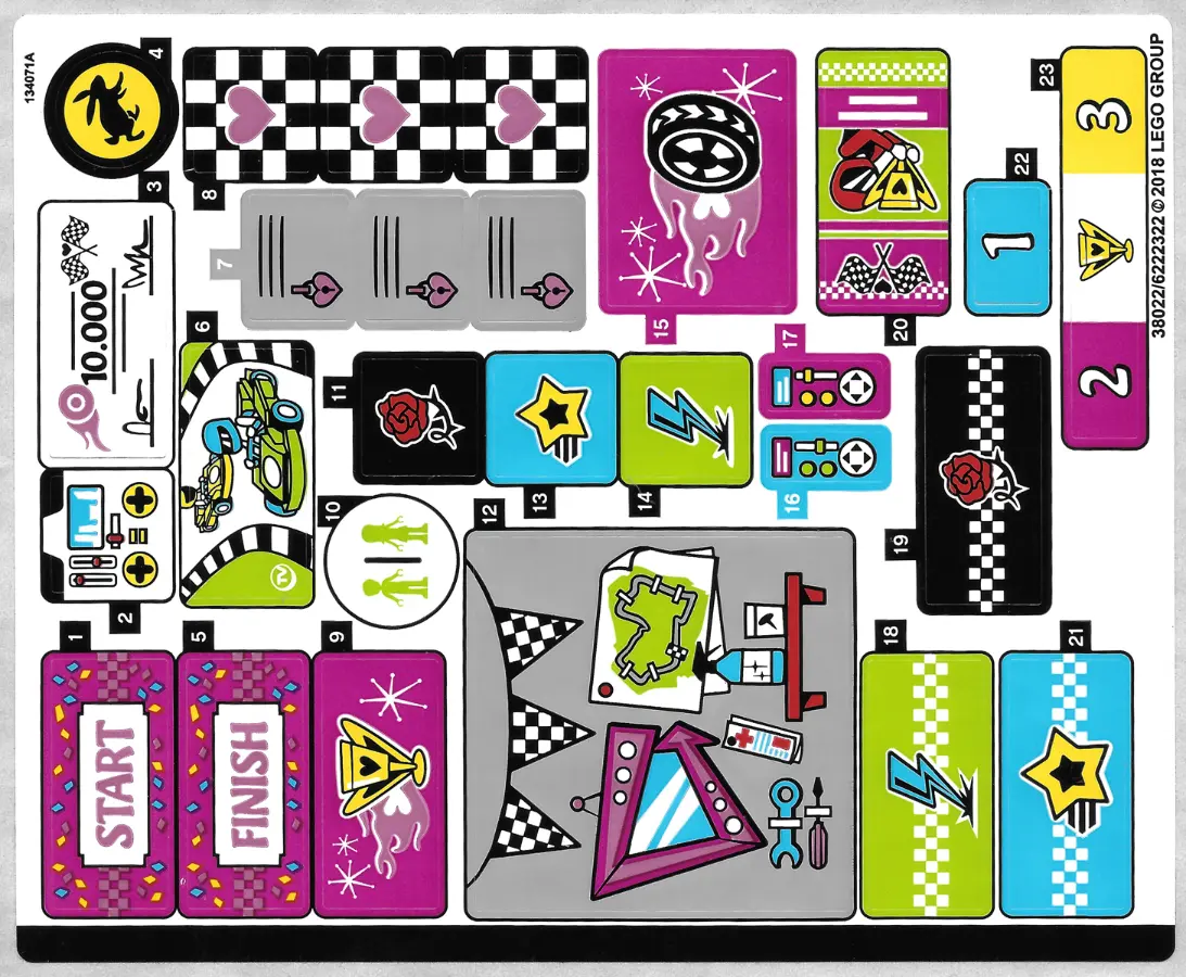 Sticker Sheet for Set 41352 - (38022/6222322)