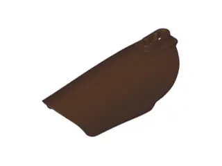Dark Brown Large Figure Armor, Arm / Leg Cover with Ball Joint Socket and 2 Holes
