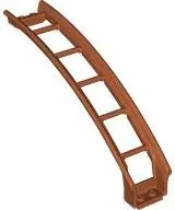 Orange Train, Track Roller Coaster Ramp Large Upper Part, 6 Bricks Elevation