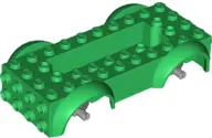 Green Vehicle, Base 5 x 10 x 2 1/2 with Mudguards and 2 x 6 Recessed Center with 3 Holes with Light 