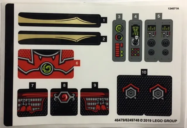 Sticker Sheet for Set 70669 - (46479/6249748)