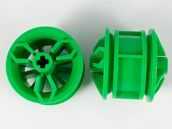 Bright Green Wheel 30.4mm D. x 20mm with Center Axle Holes Motorcycle