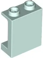 Light Aqua Panel 1 x 2 x 2 with Side Supports - Hollow Studs