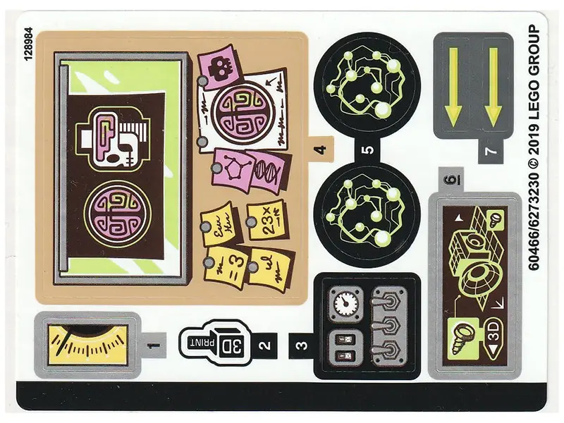 Sticker Sheet for Set 70418 - (60466/6273230)