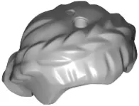 Light Bluish Gray Minifigure, Hair Female Short, Braided on Sides, Hole on Top
