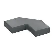 TILE 2X2, DEG. 90, W/ DEG. 45 CUT